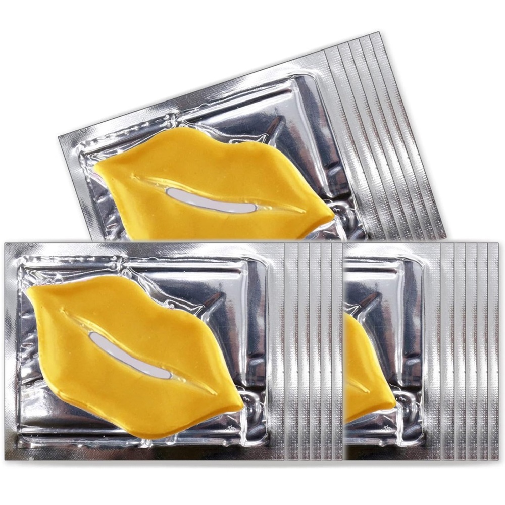 NWT: 20 Pc Gold Collagen Lip Mask/ Lip Care Gel Pads